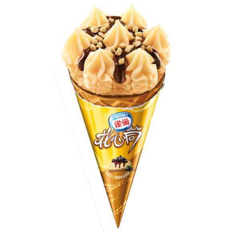 雀巢花心筒蓝莓芝士蛋糕味雪糕批发 67g 24支