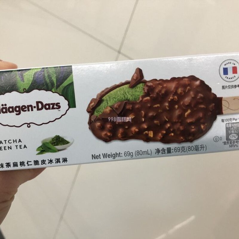 哈根达斯抹茶扁桃仁脆皮条  69g  24支