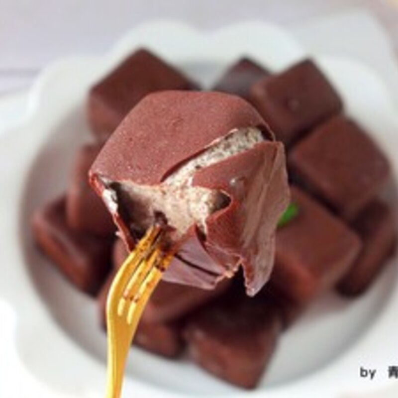 网红八次方雪糕做法（自制八次方脆皮酸奶雪糕）(15)