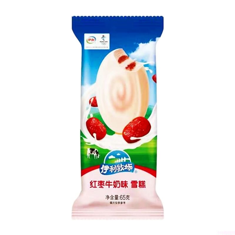 伊利牧场红枣牛奶味冰激凌冷饮脆皮雪糕冰淇淋批发 85g 35支
