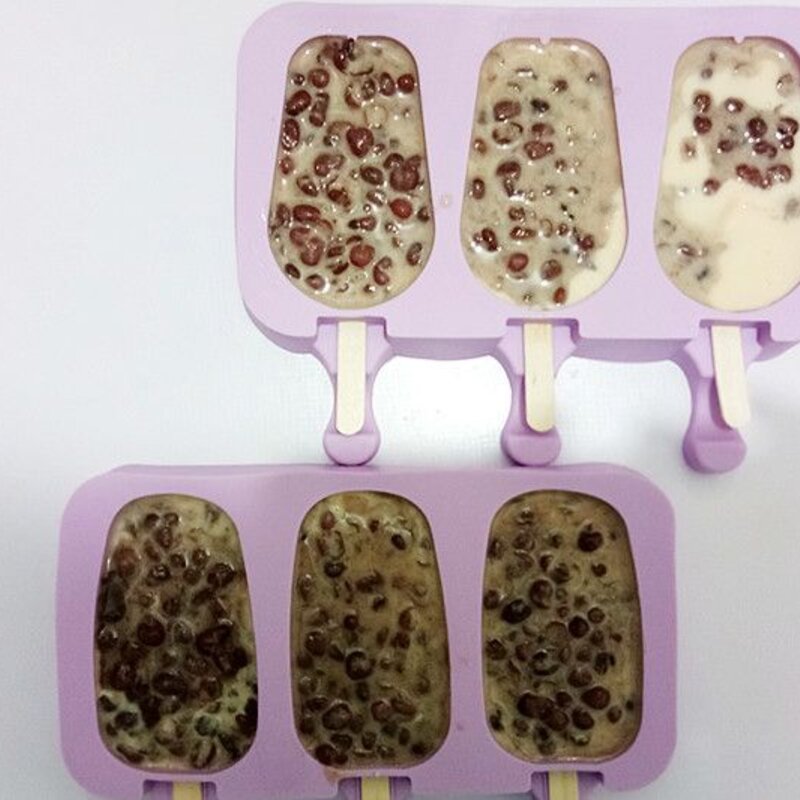 红豆雪糕教学（介绍一碗红豆和半瓶酸奶教你在家做冰棍）(8)