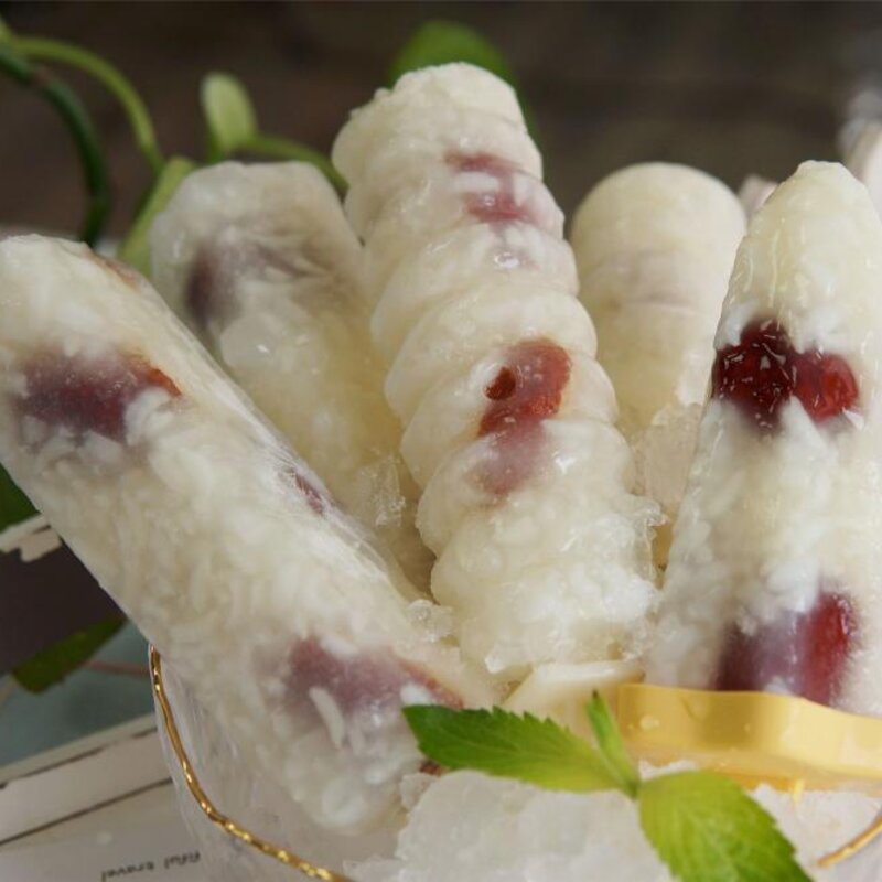 80后雪糕的家常做法（介绍童年超爱吃的老式糯米雪糕做法）(1)