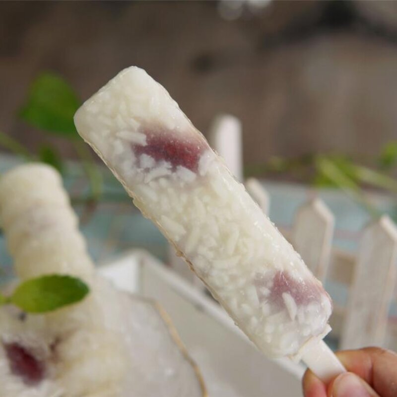 80后雪糕的家常做法（介绍童年超爱吃的老式糯米雪糕做法）(3)