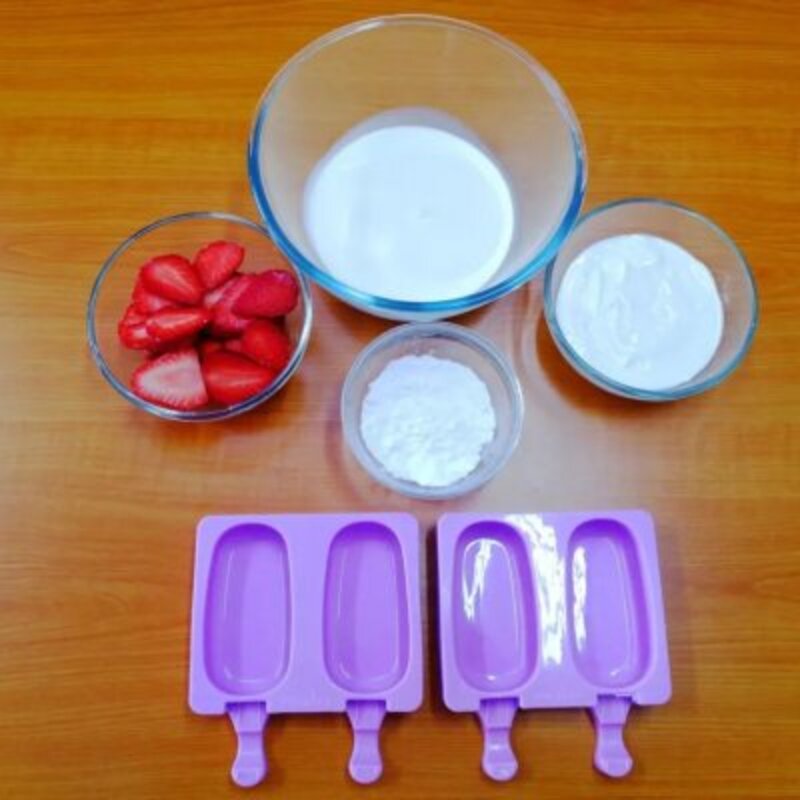 雪糕脆皮做法（介绍自制脆皮雪糕 原味水果味）(8)