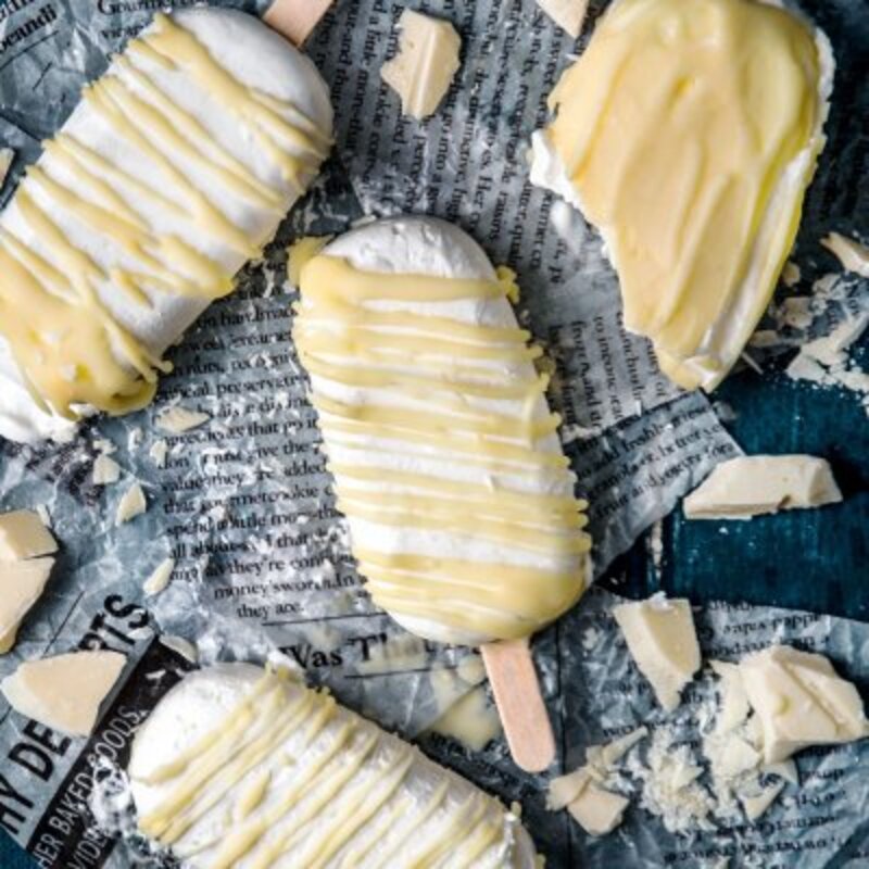 雪糕脆皮做法（介绍自制脆皮雪糕 原味水果味）(17)