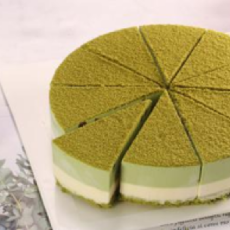 好禧坊抹茶芝士慕斯蛋糕（圆形）8盒10片