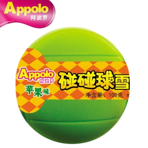 Applo阿波罗碰碰球苹果味雪泥雪糕冰淇淋杯  100g  