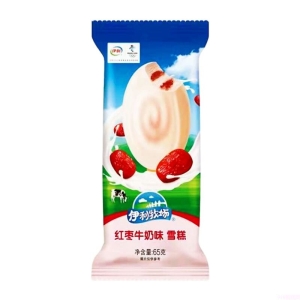伊利牧场红枣牛奶味冰激凌冷饮脆皮雪糕冰淇淋批发 85g 35支