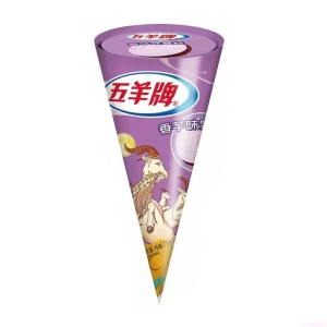 五羊甜筒雪糕批发香芋味 73g 12支