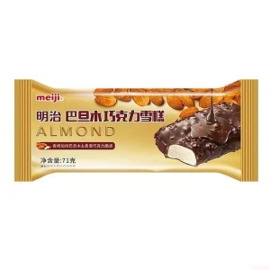 明治巴旦木巧克力雪糕扁条装71g 20支