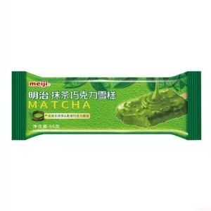 明治抹茶巧克力雪糕扁条装69g 20支