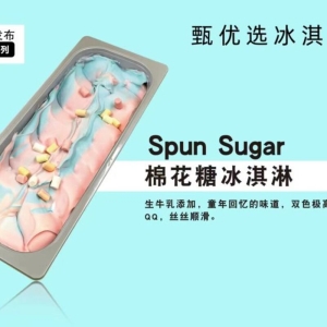 甄优选牛乳餐饮大桶装冰淇淋棉花糖冰淇淋 4KG