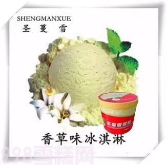 圣蔓雪餐饮桶装雪糕香草味冰淇淋4kg 8L(图1) 圣蔓雪餐饮桶装雪糕香草味冰淇淋4kg 8L(1)