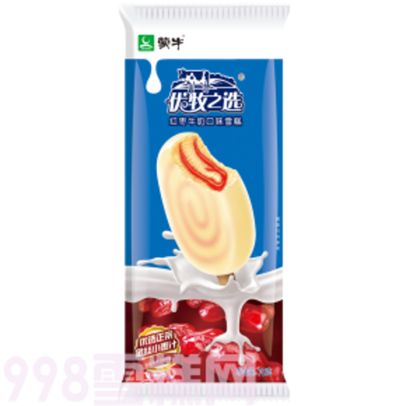 蒙牛优牧之选红枣牛奶口味雪糕批发 70g 30支(1)